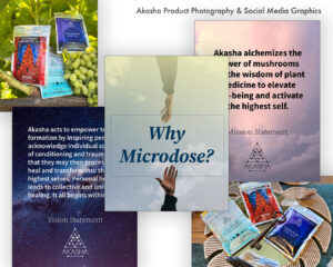 Akasha Product Photography & Social Media Graphics by Megan Prusynski
